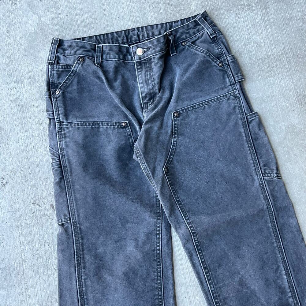 Carhartt WOMENS black double knee work wear carpenter pants - Picture 2 of 10